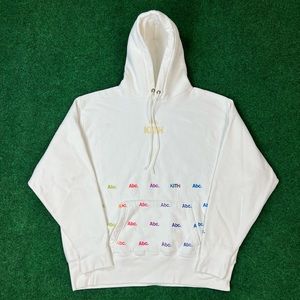 Kith Advisory Board Crystals Holographic Hoodie White Size Medium